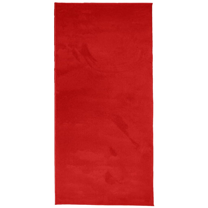 Vloerkleed OVIEDO laagpolig 100x200 cm rood