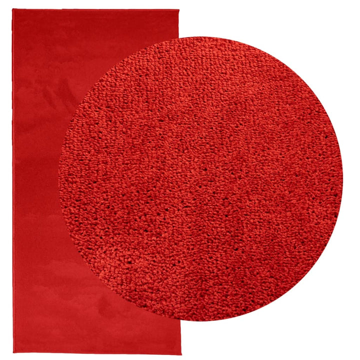 Vloerkleed OVIEDO laagpolig 100x200 cm rood
