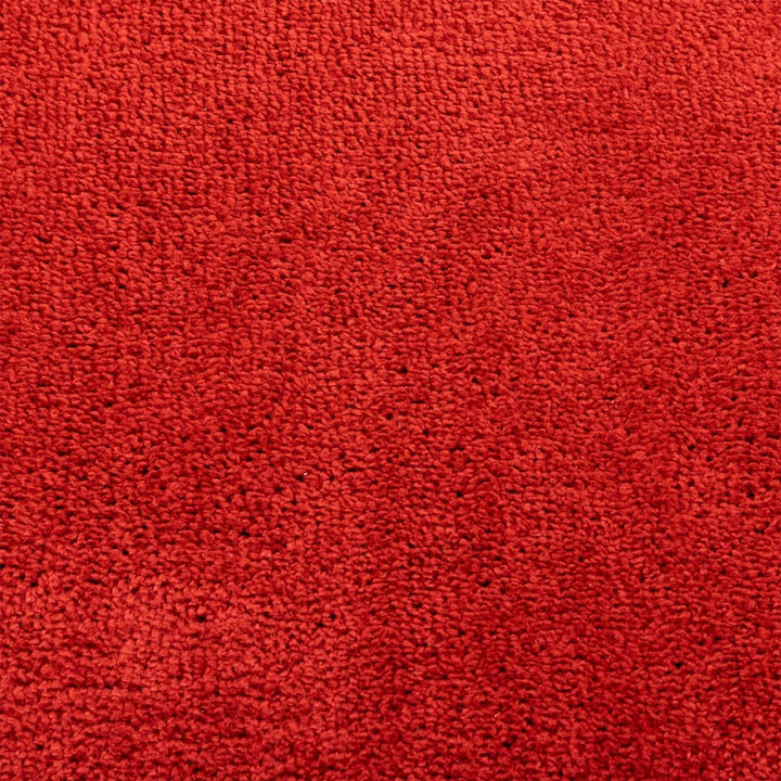 Vloerkleed OVIEDO laagpolig ø 80 cm rood