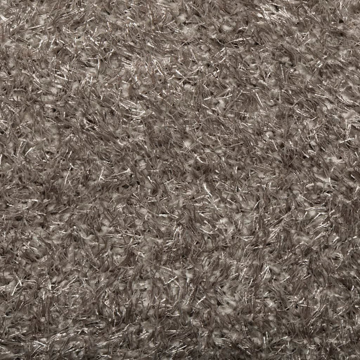 Vloerkleed ISTAN hoogpolig glanzend 80x150 cm grijs