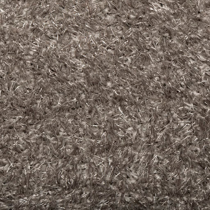 Vloerkleed ISTAN hoogpolig glanzend ø 160 cm grijs
