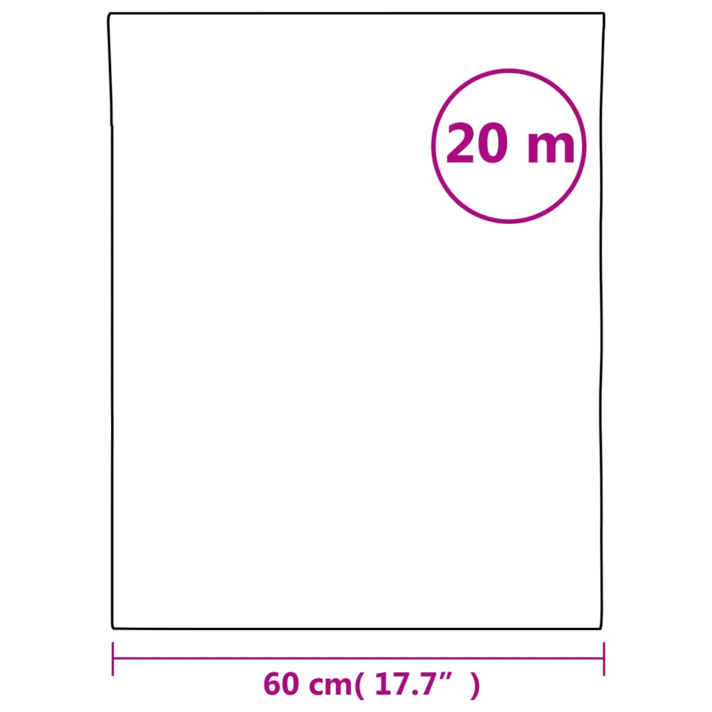 Raamfolie mat 60x2000 cm PVC transparant