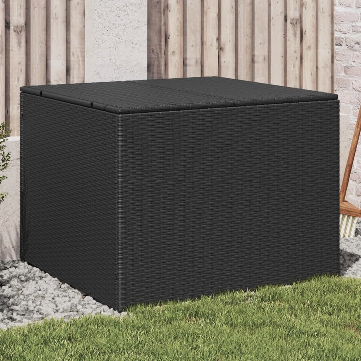 Tuinbox 291 L poly rattan zwart