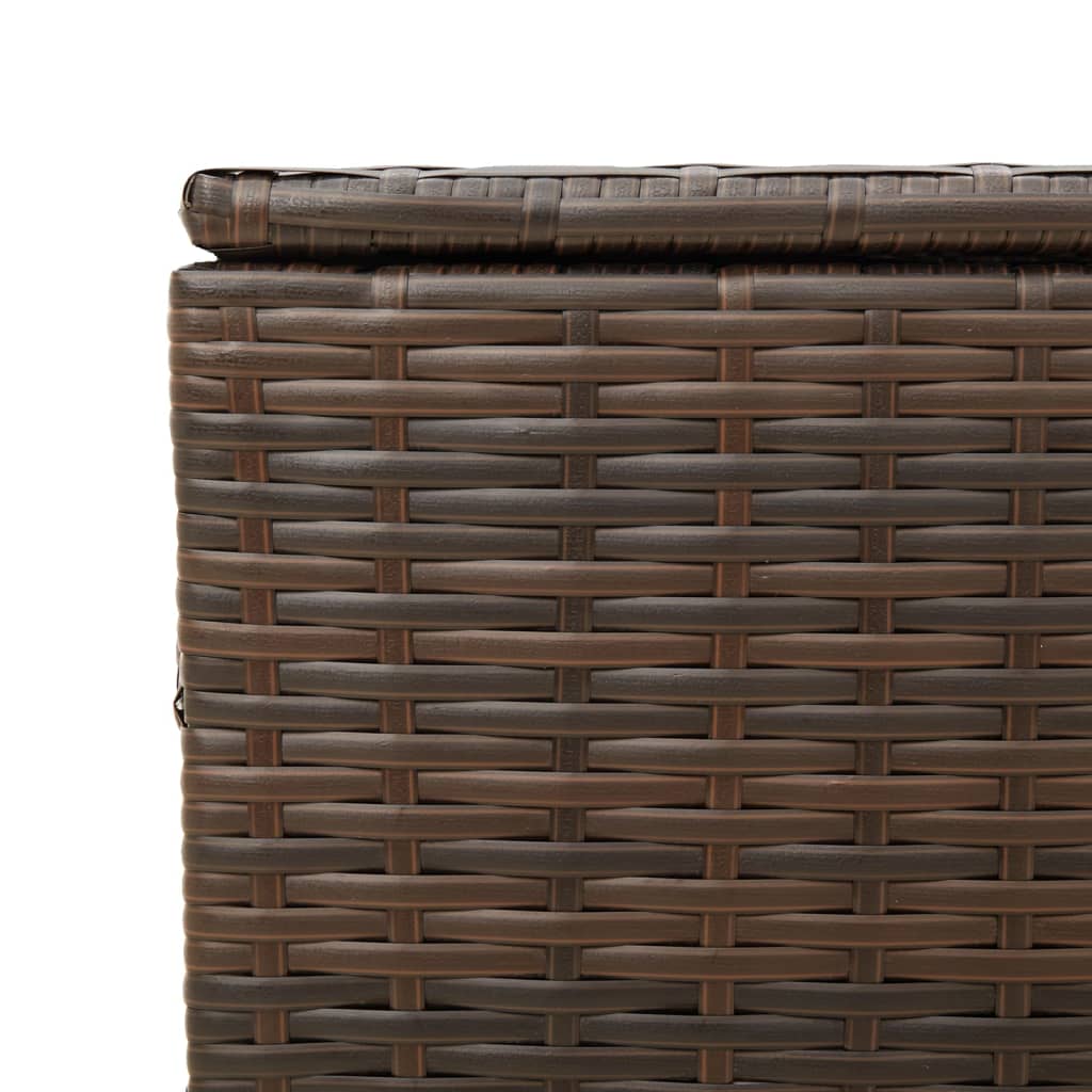 Tuinbox 291 L poly rattan bruin