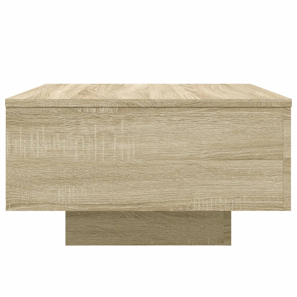 Salontafel 55x55x31 cm bewerkt hout sonoma eikenkleurig