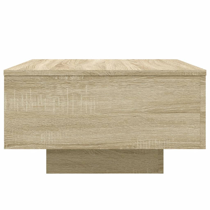 Salontafel 55x55x31 cm bewerkt hout sonoma eikenkleurig