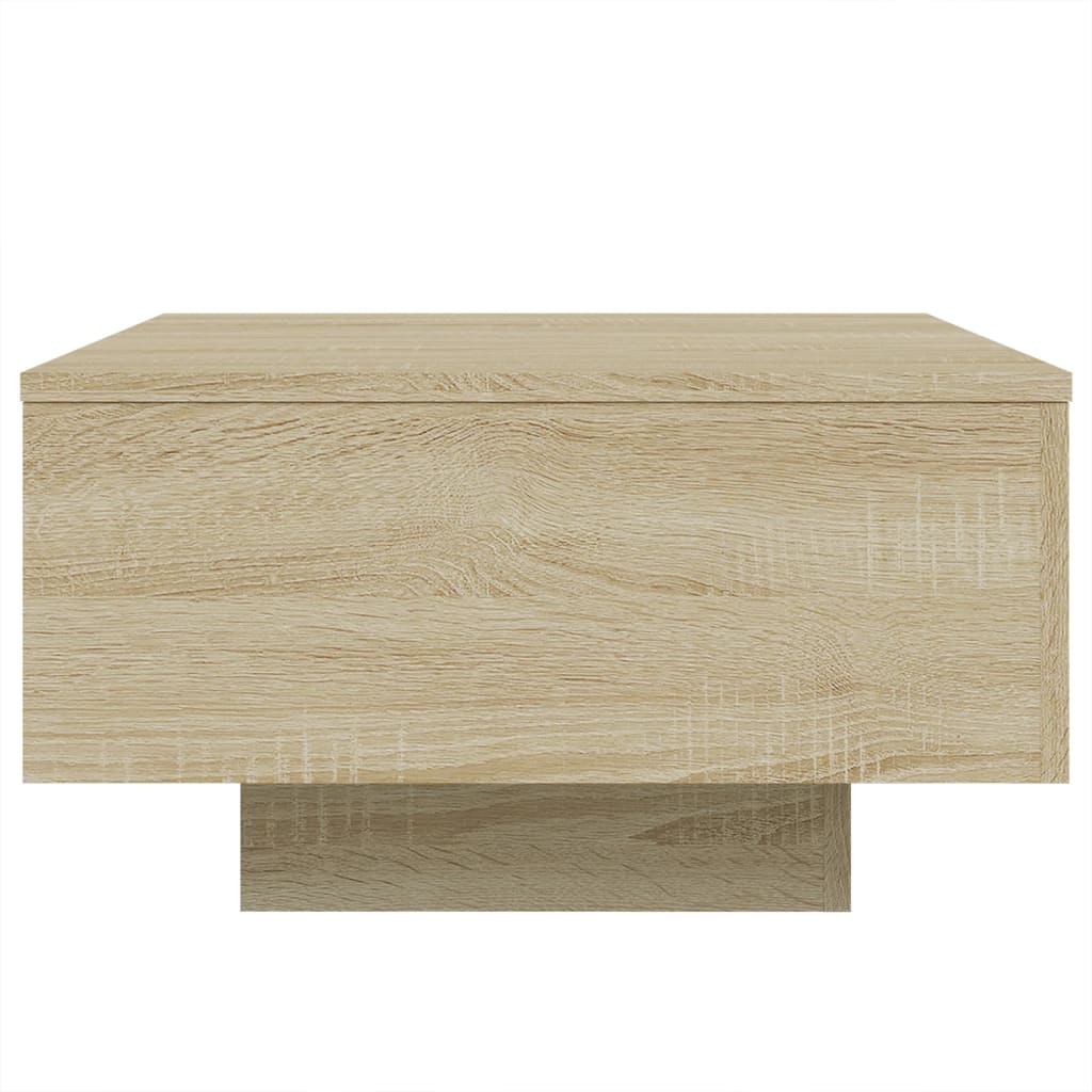 Salontafel 55x55x31 cm bewerkt hout sonoma eikenkleurig