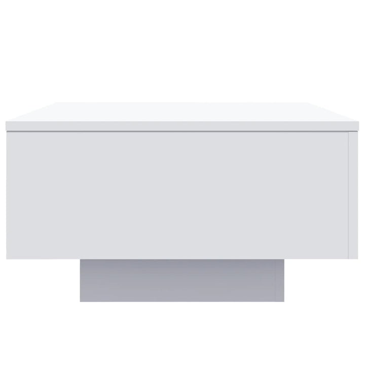 Salontafel met LED-verlichting 55x55x31 cm wit