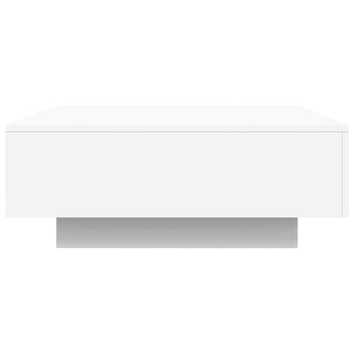 Salontafel met LED-verlichting 80x80x31 cm wit