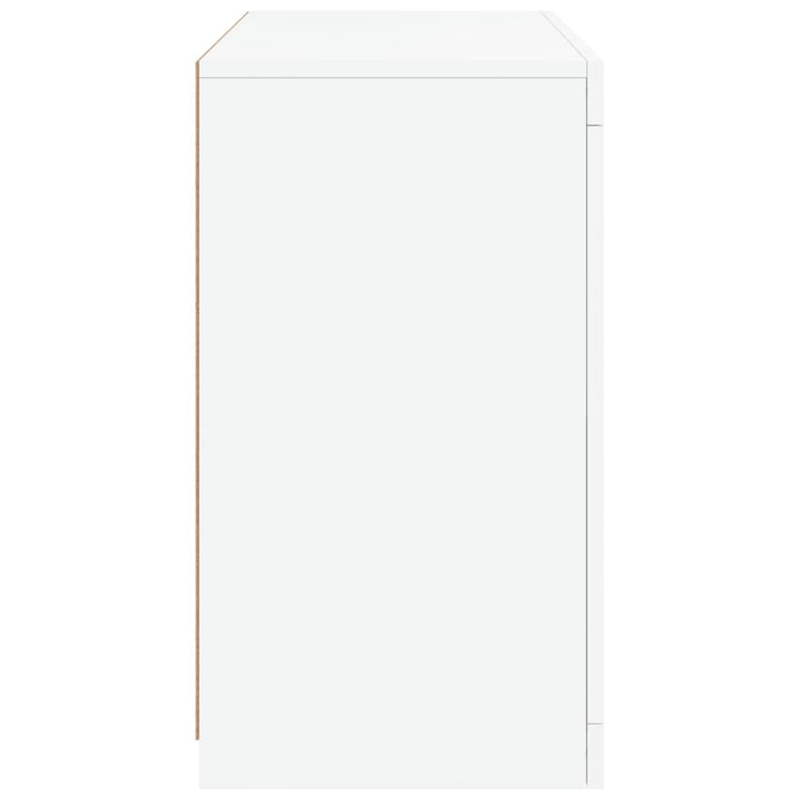 Dressoir met LED-verlichting 60,5x37x67 cm wit