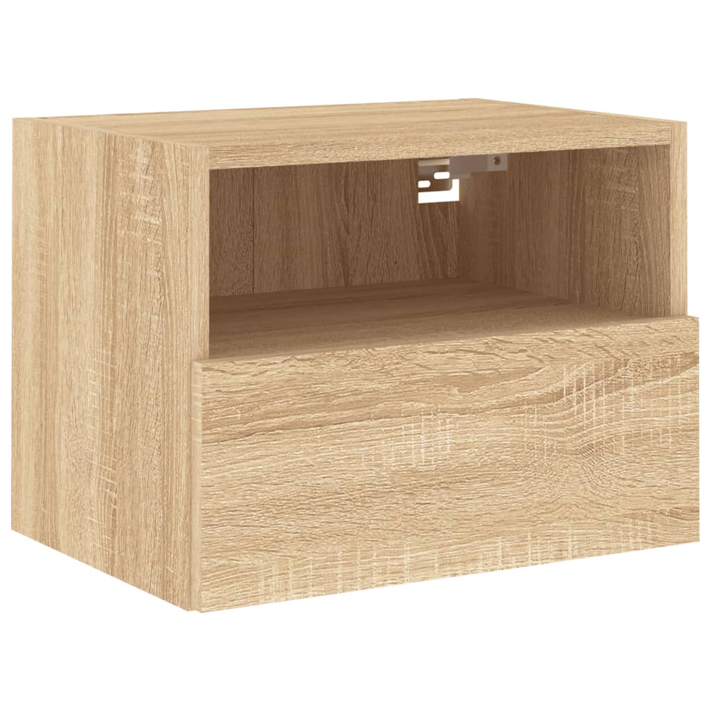 Tv-wandmeubels 2 st 40x30x30 cm bewerkt hout sonoma eikenkleur