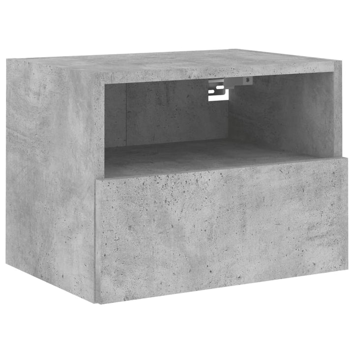 Tv-wandmeubels 2 st 40x30x30 cm bewerkt hout betongrijs