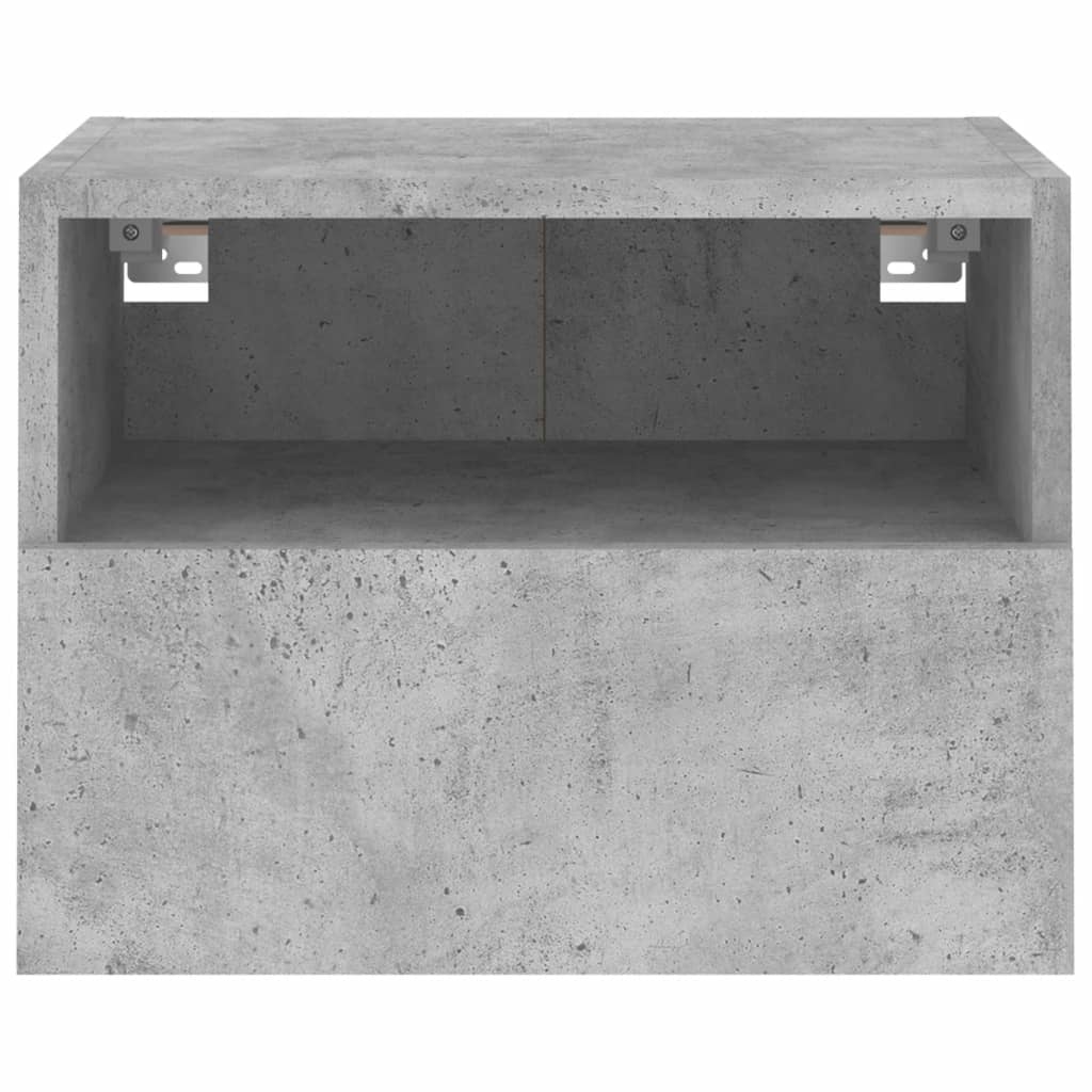 Tv-wandmeubels 2 st 40x30x30 cm bewerkt hout betongrijs