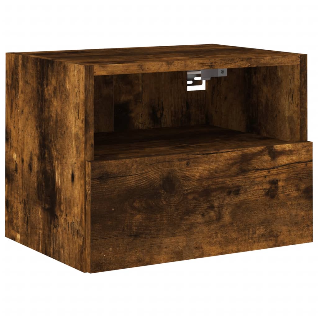 Tv-wandmeubels 2 st 40x30x30 cm bewerkt hout gerookt eikenkleur