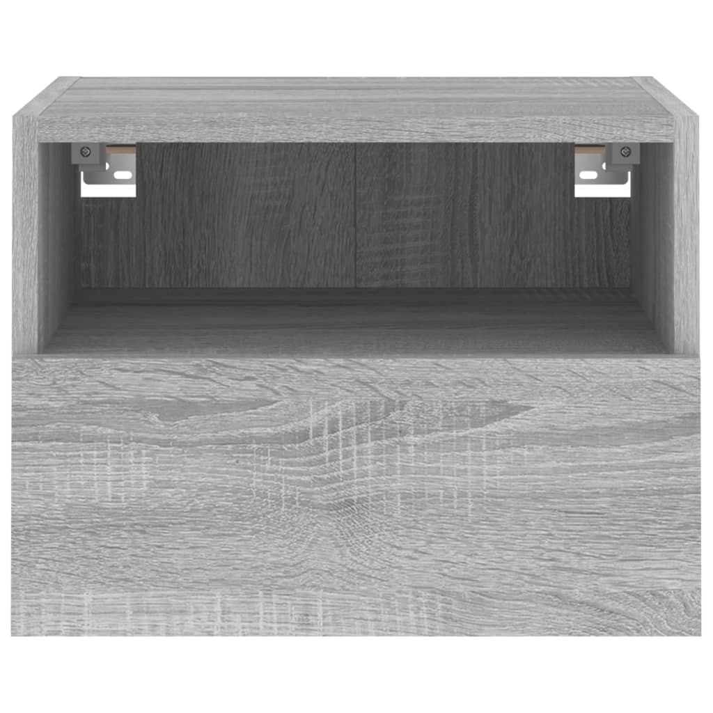 Tv-wandmeubels 2 st 40x30x30 cm bewerkt hout grijs sonoma