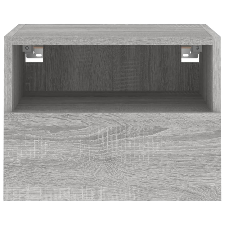 Tv-wandmeubels 2 st 40x30x30 cm bewerkt hout grijs sonoma