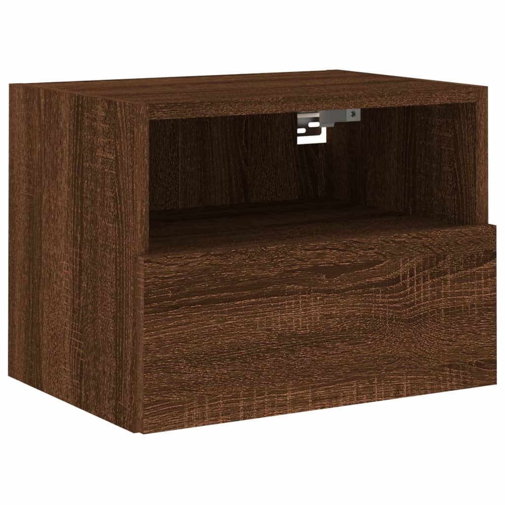 Tv-wandmeubels 2 st 40x30x30 cm bewerkt hout bruin eikenkleur