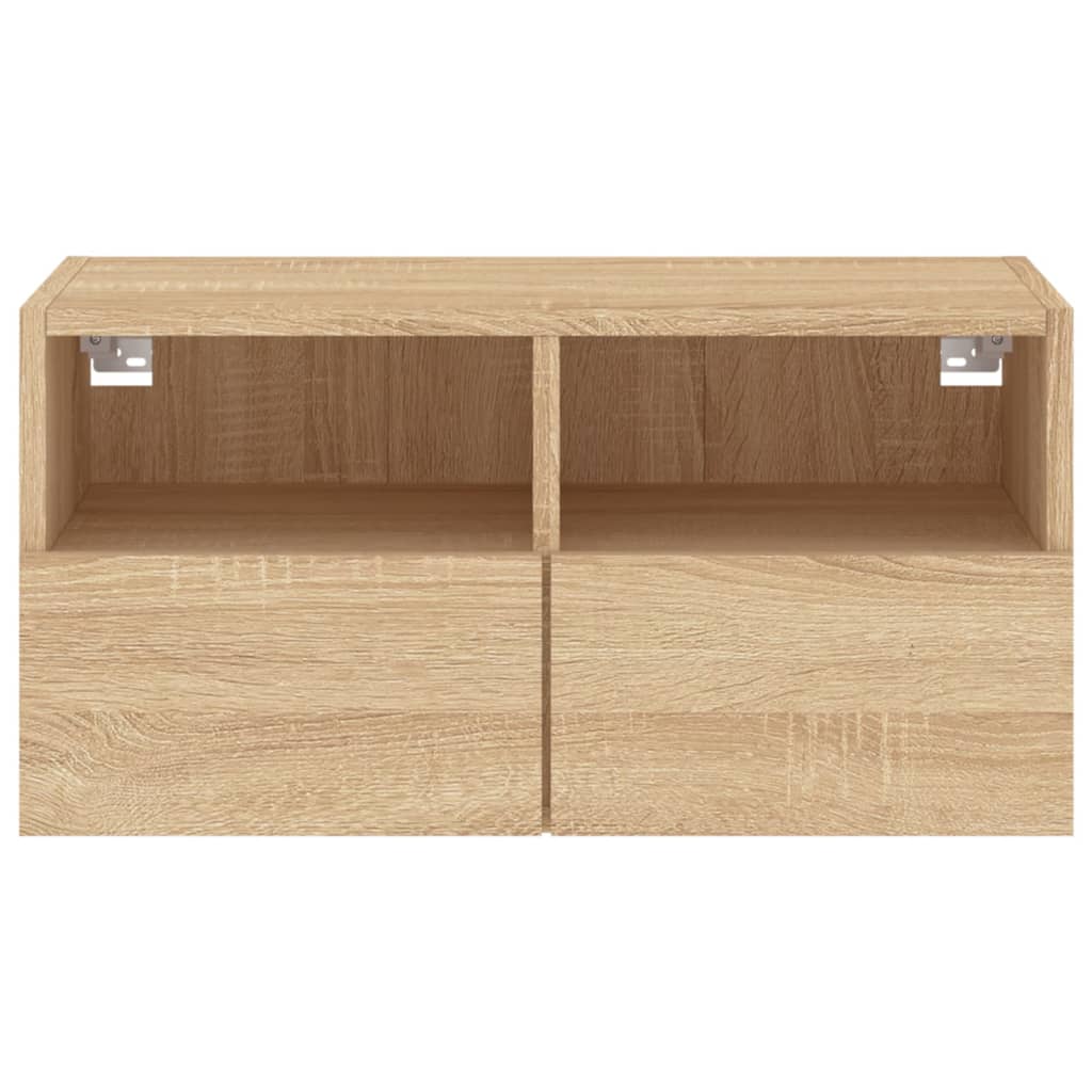 Tv-wandmeubel 60x30x30 cm bewerkt hout sonoma eikenkleurig