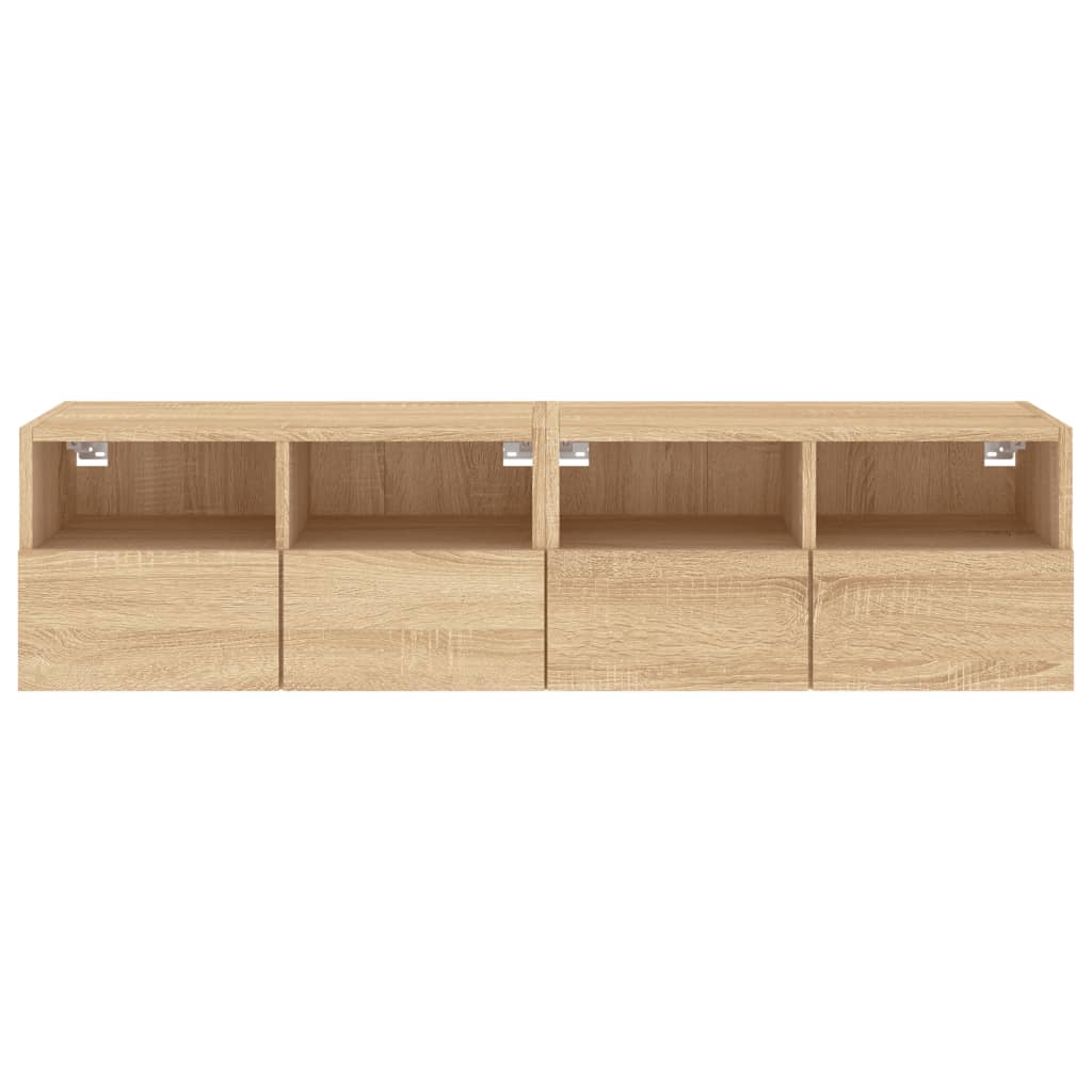 Tv-meubels 2 st 60x30x30 cm bewerkt hout sonoma eikenkleurig