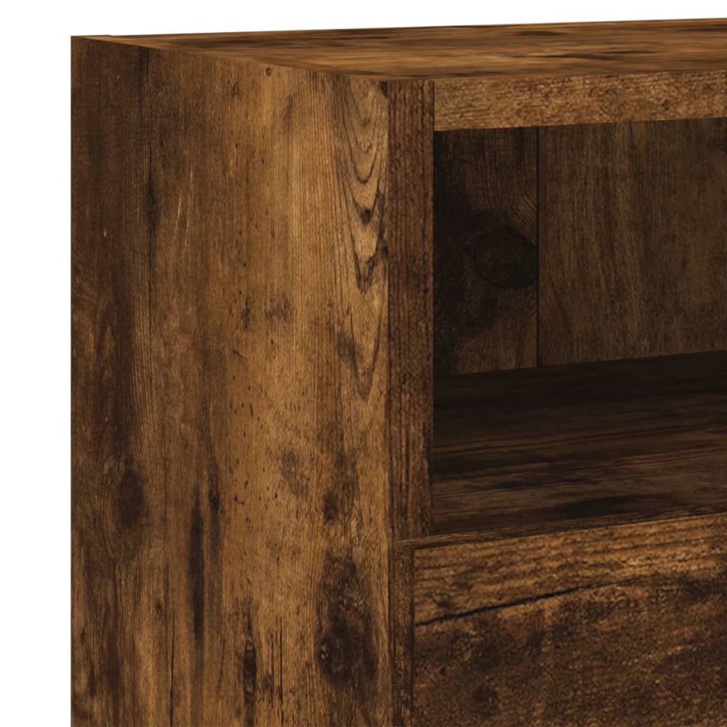 Tv-wandmeubels 2 st 60x30x30 cm bewerkt hout gerookt eikenkleur