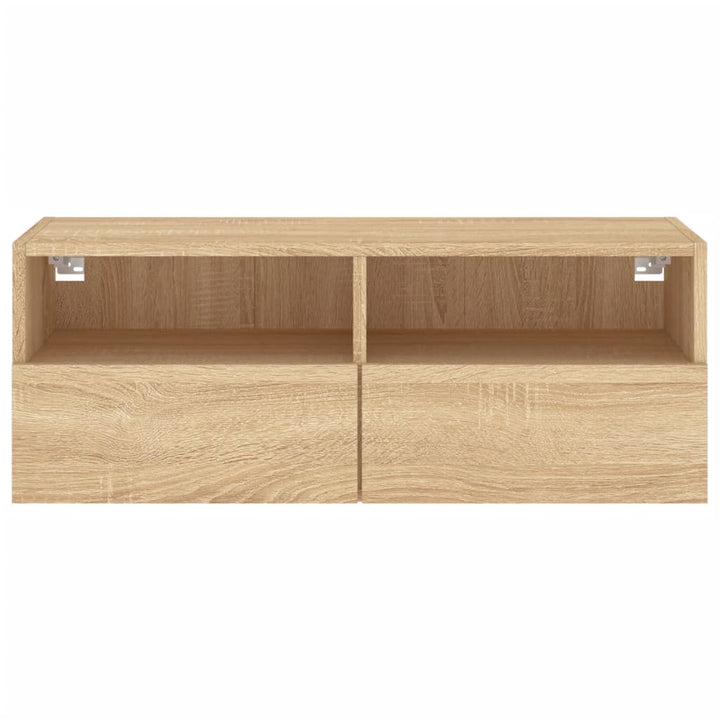 Tv-wandmeubel 80x30x30 cm bewerkt hout sonoma eikenkleurig