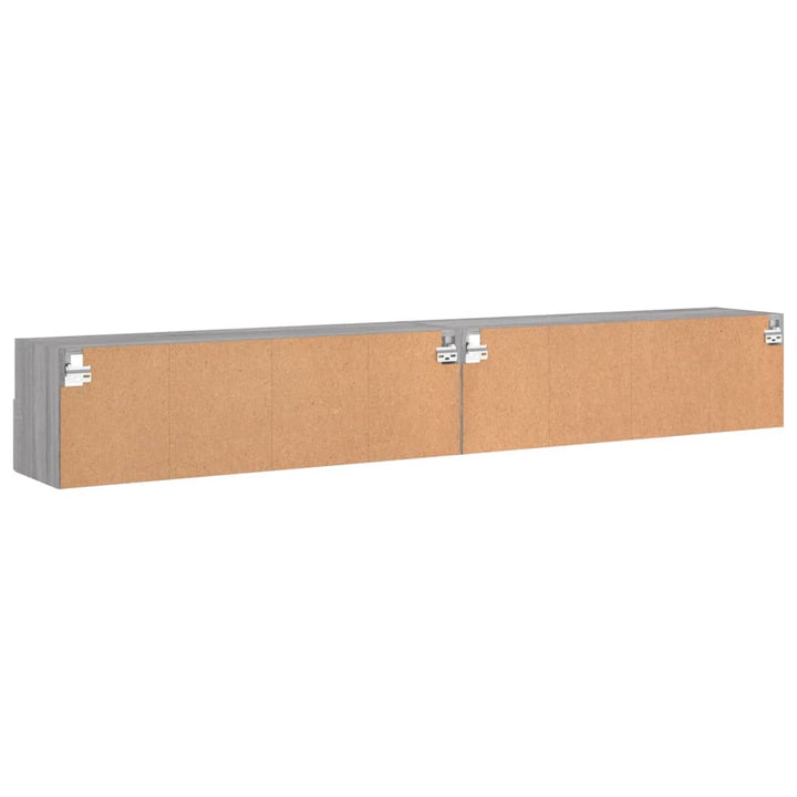 Tv-wandmeubels 2 st 100x30x30 cm hout grijs sonoma