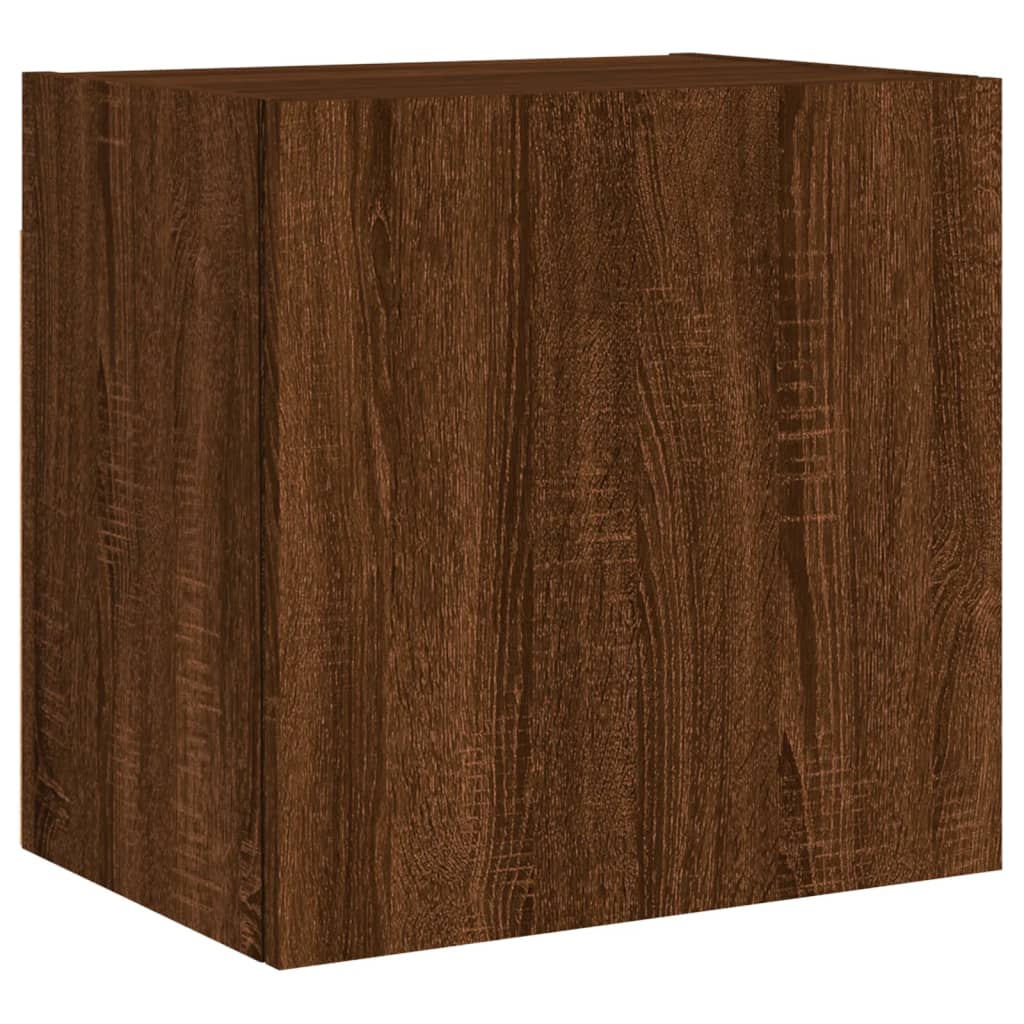 Tv-wandmeubel 40,5x30x40 cm bewerkt hout bruin eikenkleur