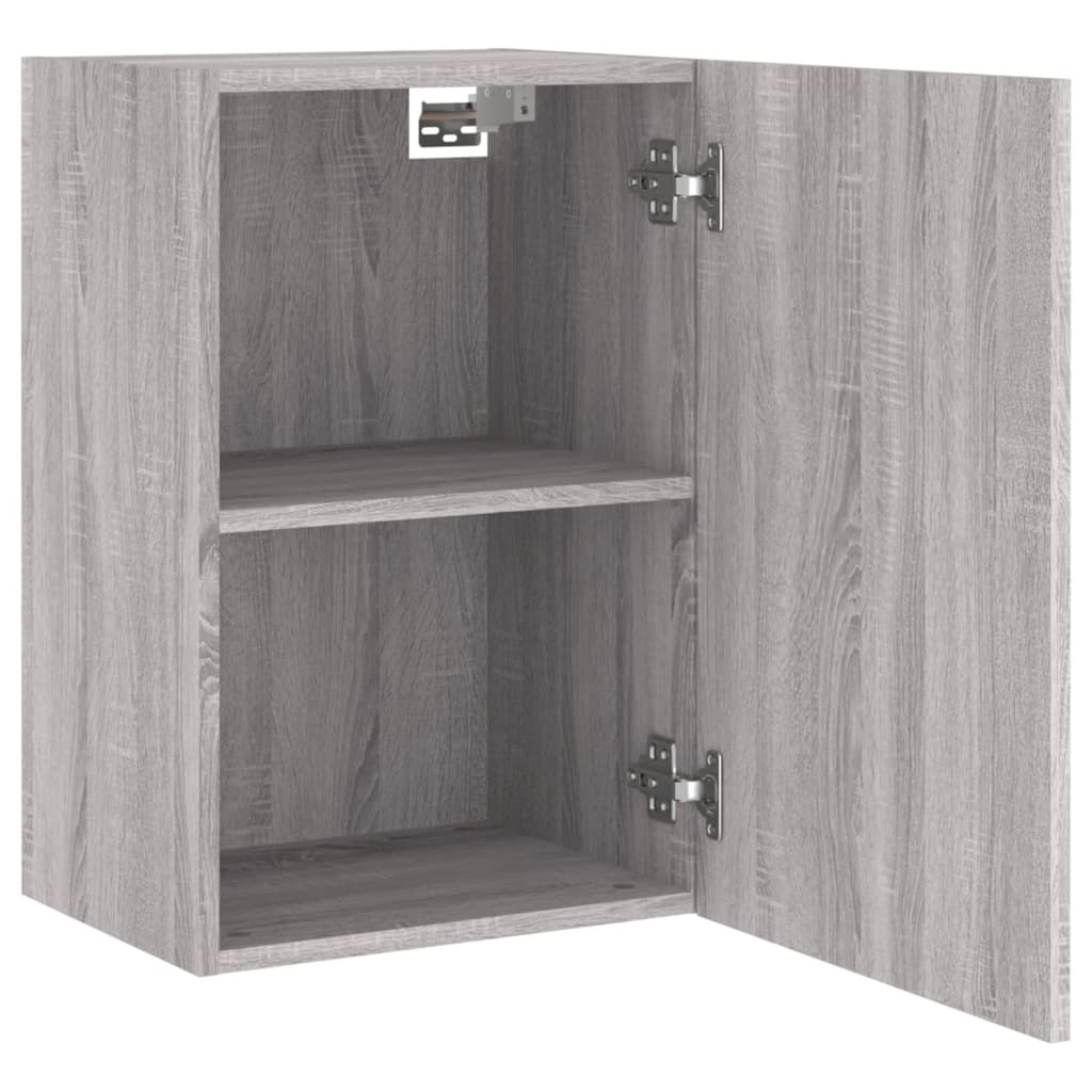 Tv-wandmeubel 40,5x30x60 cm bewerkt hout grijs sonoma