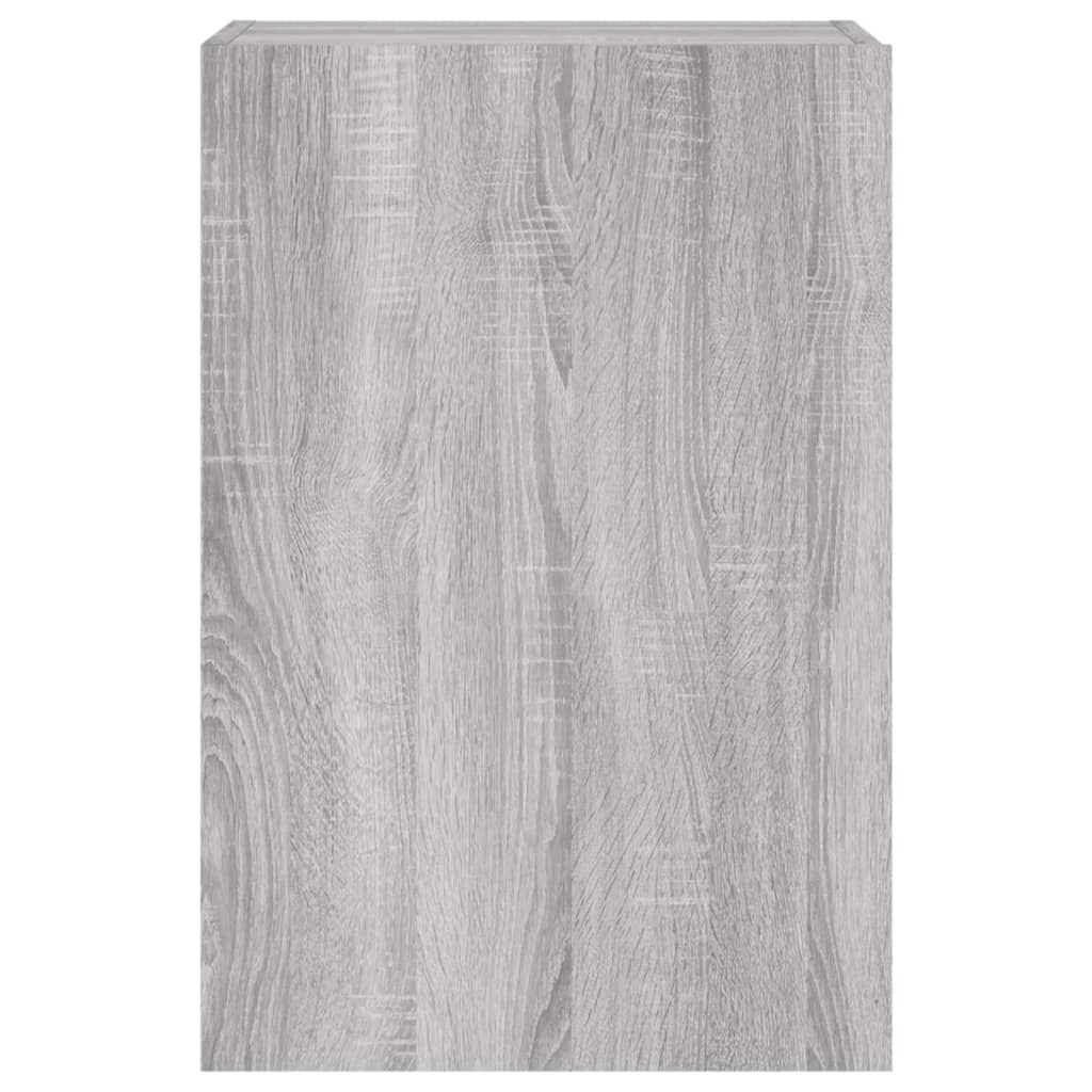 Tv-wandmeubel 40,5x30x60 cm bewerkt hout grijs sonoma