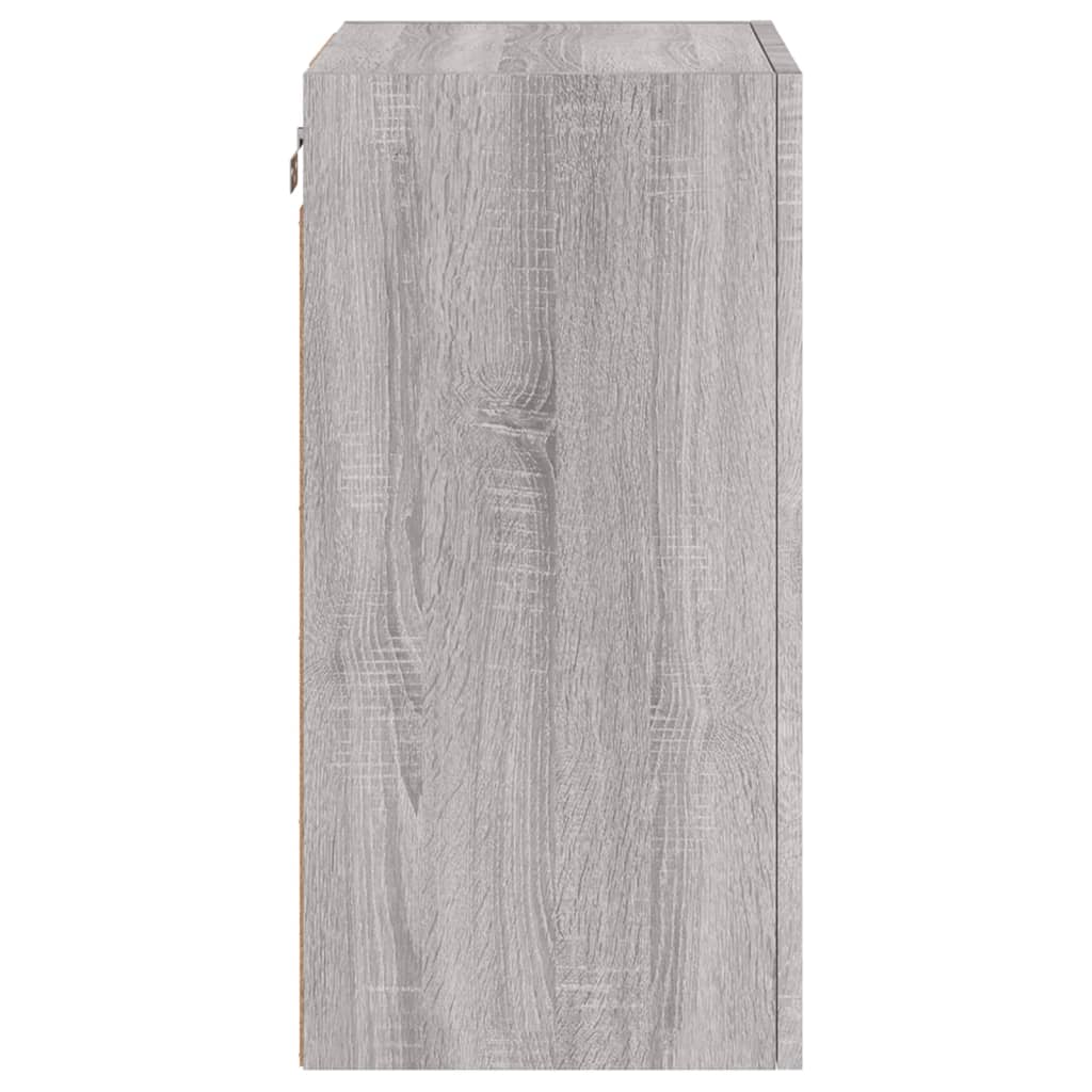 Tv-wandmeubel 40,5x30x60 cm bewerkt hout grijs sonoma