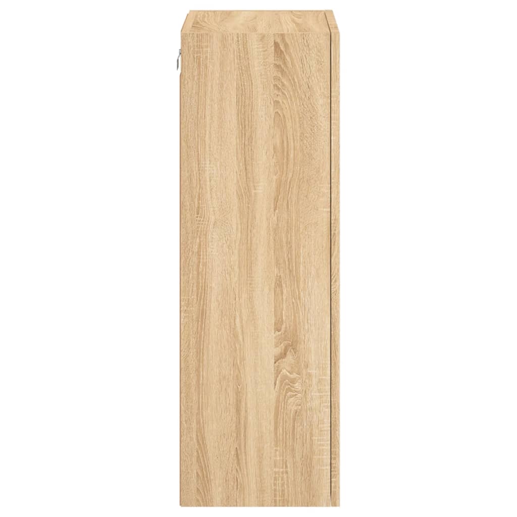 Tv-wandmeubel 40,5x30x90 cm bewerkt hout sonoma eikenkleurig