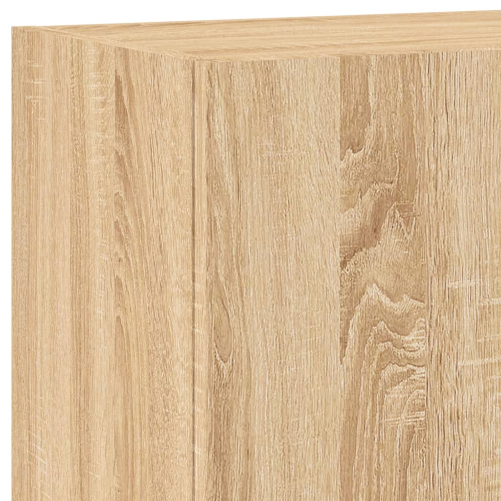 Tv-wandmeubel 40,5x30x90 cm bewerkt hout sonoma eikenkleurig