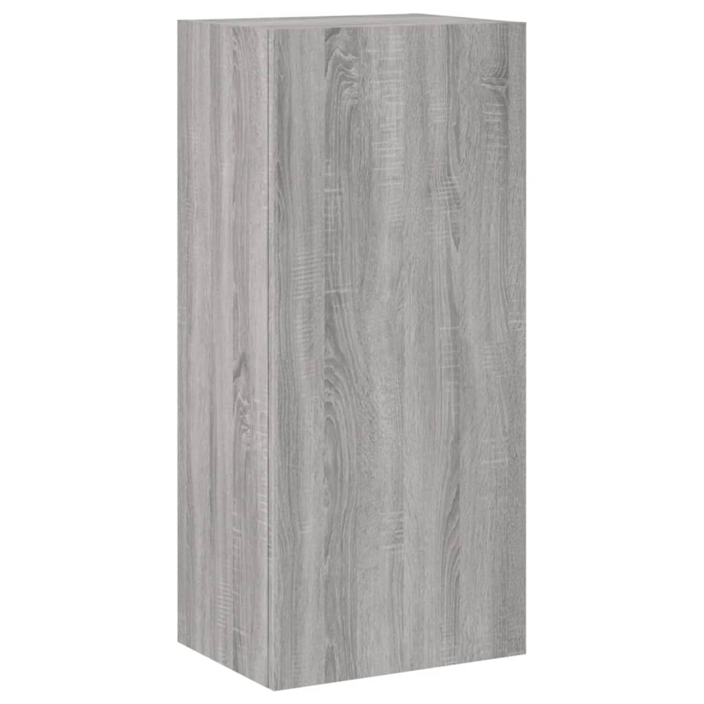 Tv-wandmeubel 40,5x30x90 cm bewerkt hout grijs sonoma