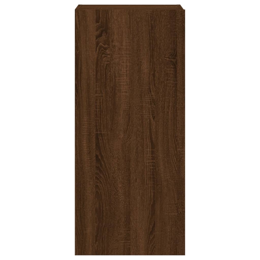 Tv-wandmeubel 40,5x30x90 cm bewerkt hout bruin eikenkleur