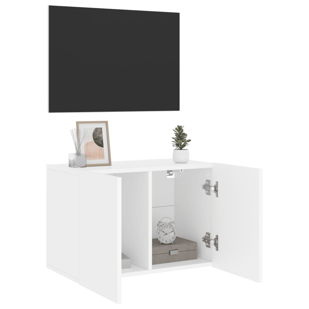 Tv-meubel wandgemonteerd 60x30x41 cm wit