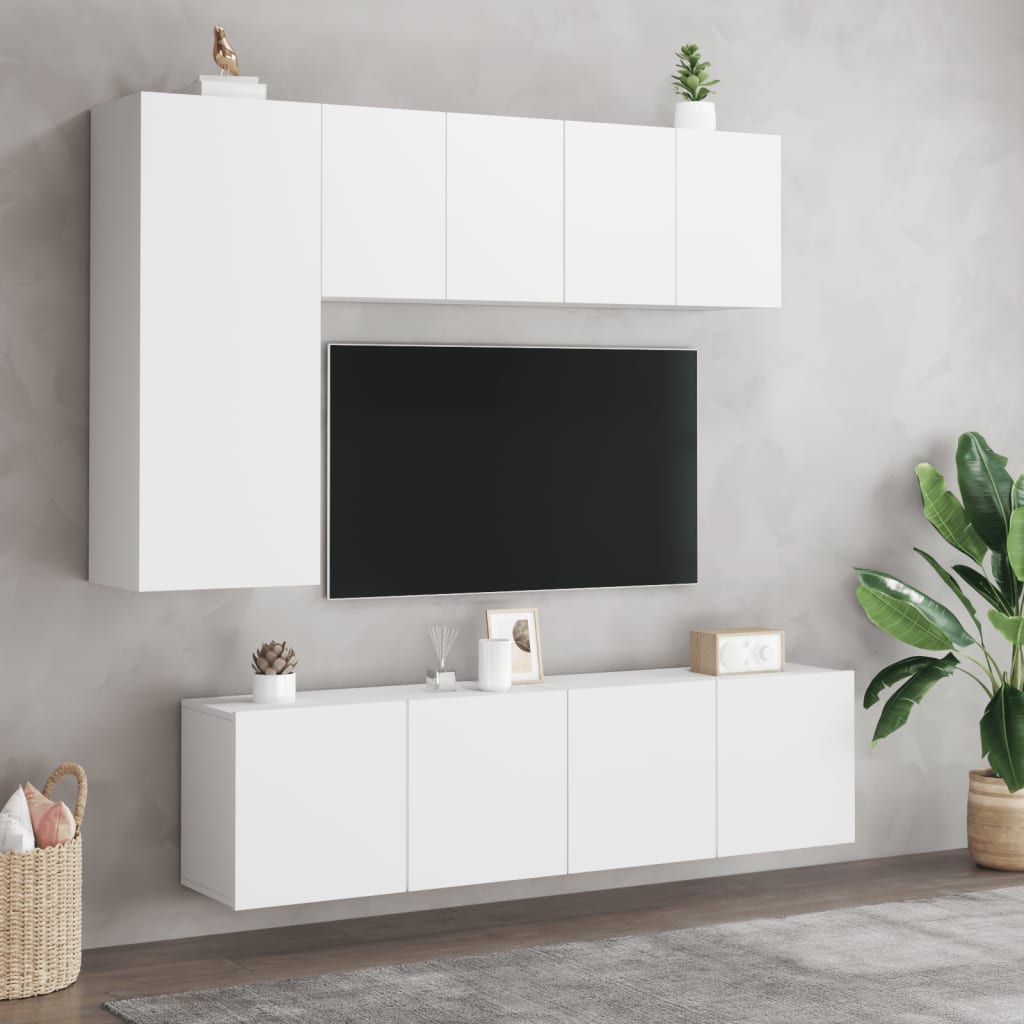 Tv-meubel wandgemonteerd 60x30x41 cm wit