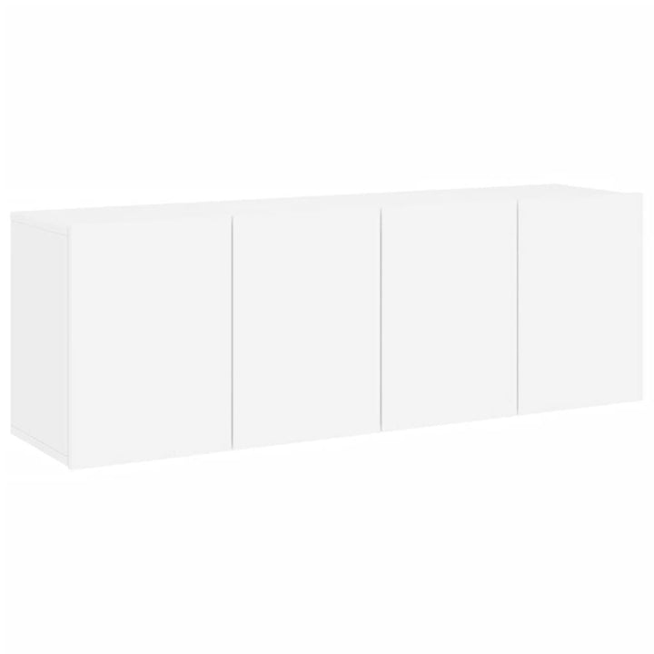 Tv-meubels 2 st wandgemonteerd 60x30x41 cm wit