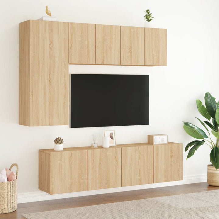 Tv-meubel wandgemonteerd 60x30x41 cm sonoma eikenkleurig