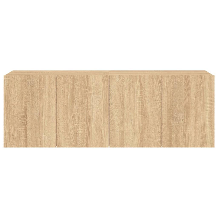 Tv-meubels 2 st wandgemonteerd 60x30x41 cm sonoma eikenkleurig