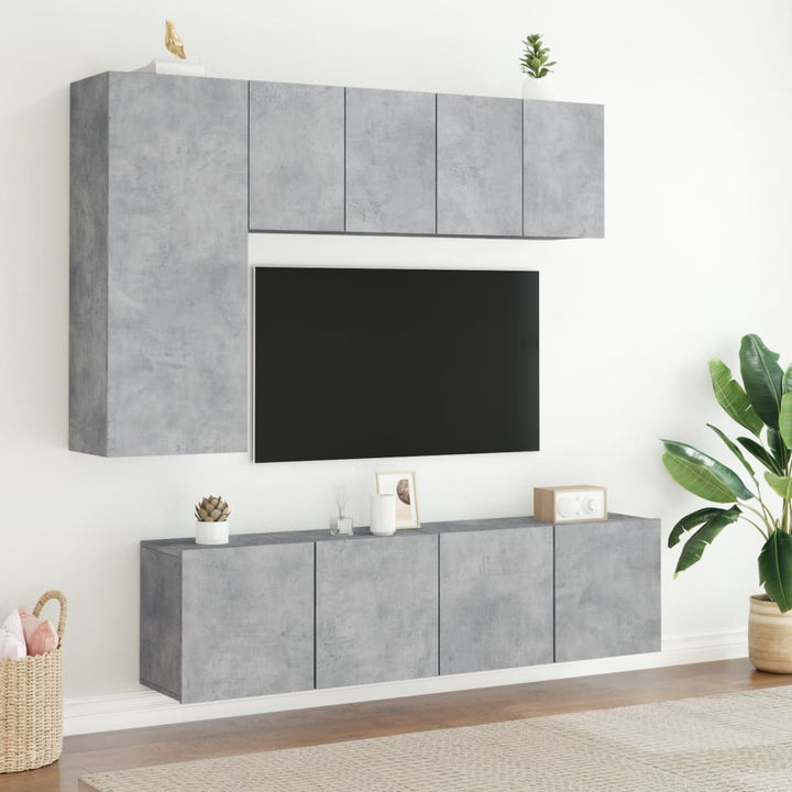 Tv-meubel wandgemonteerd 60x30x41 cm betongrijs