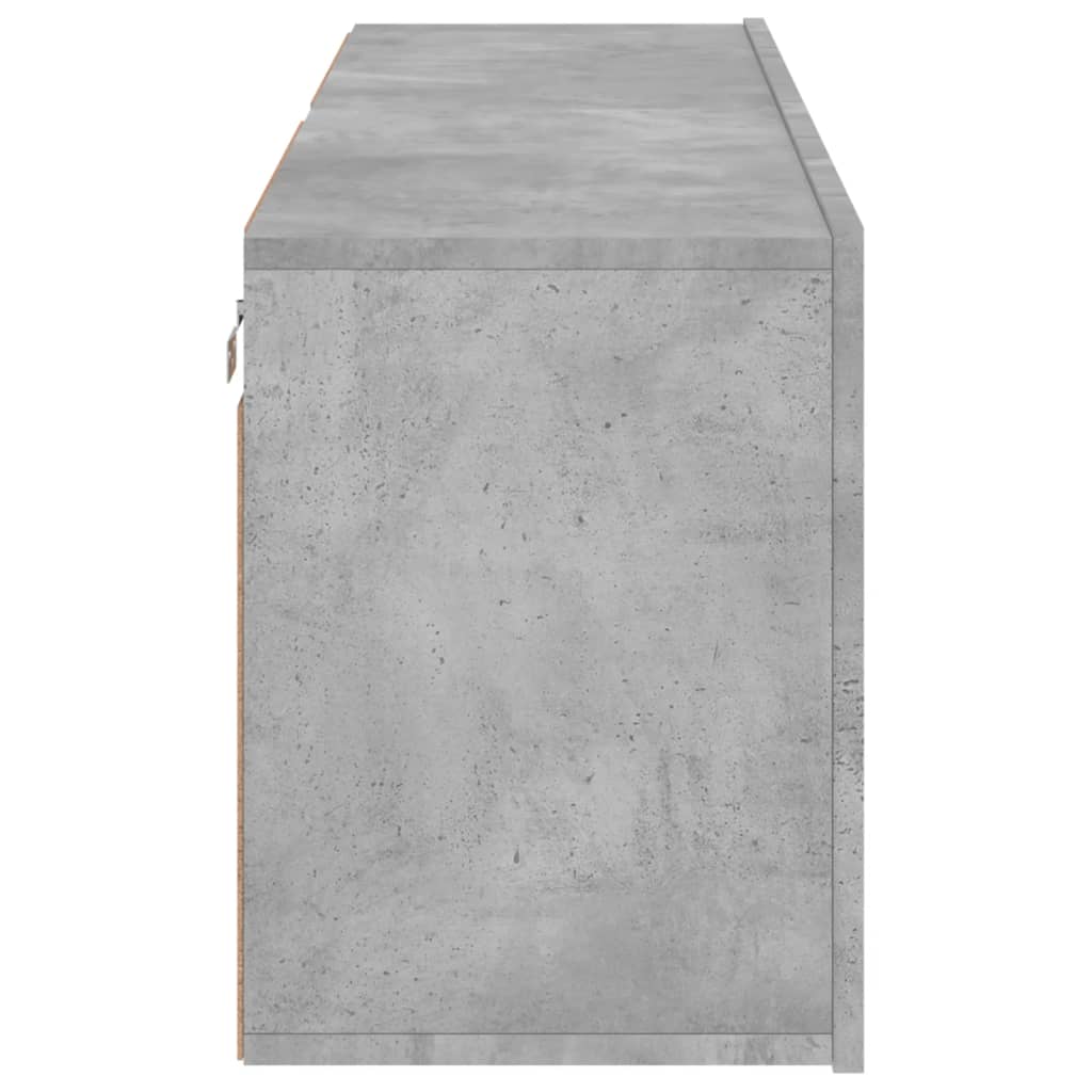 Tv-meubels 2 st wandgemonteerd 60x30x41 cm betongrijs