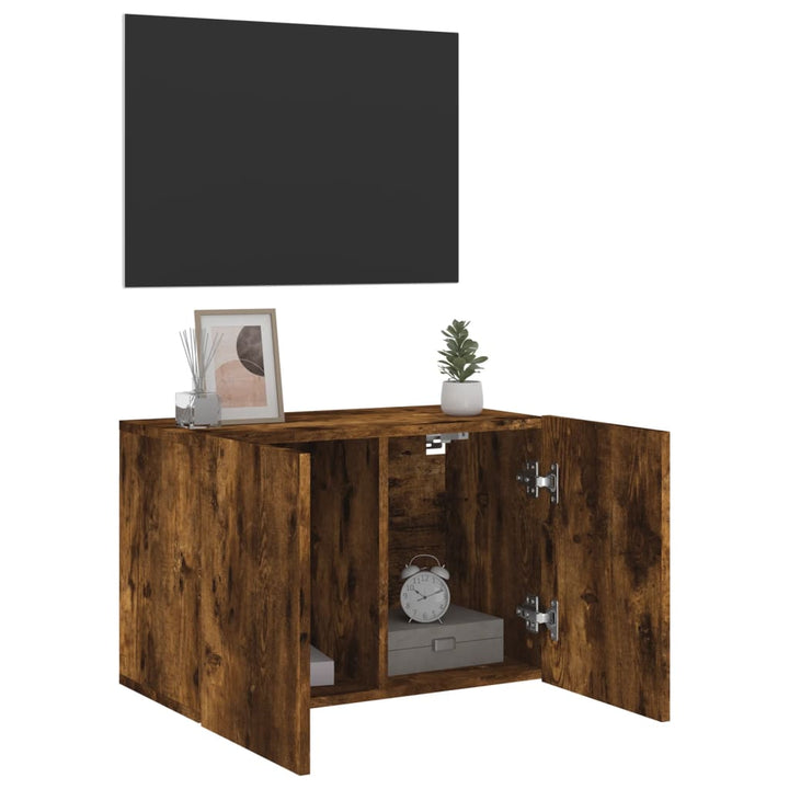 Tv-meubel wandgemonteerd 60x30x41 cm gerookt eikenkleurig