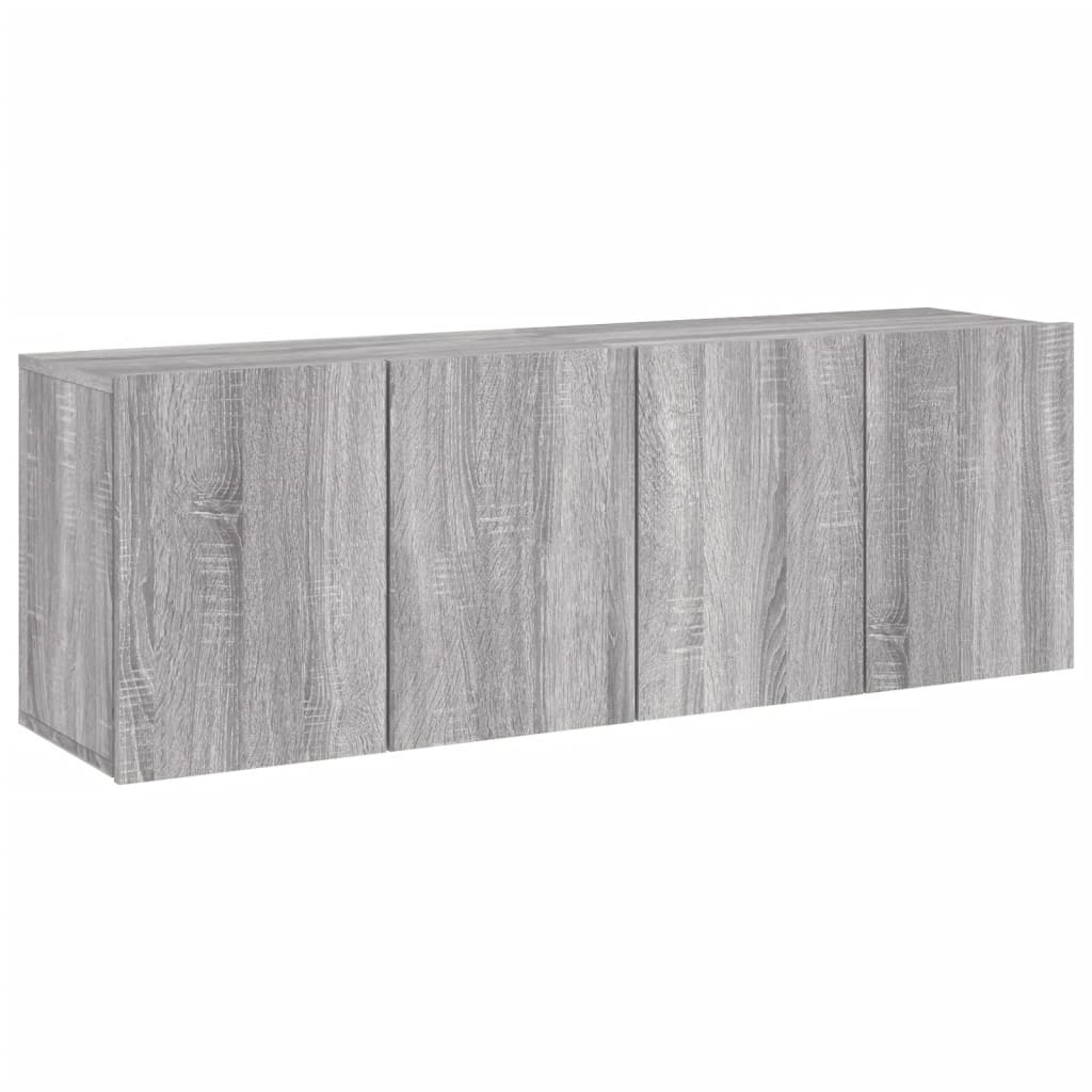 Tv-meubels 2 st wandgemonteerd 60x30x41 cm grijs sonoma eiken