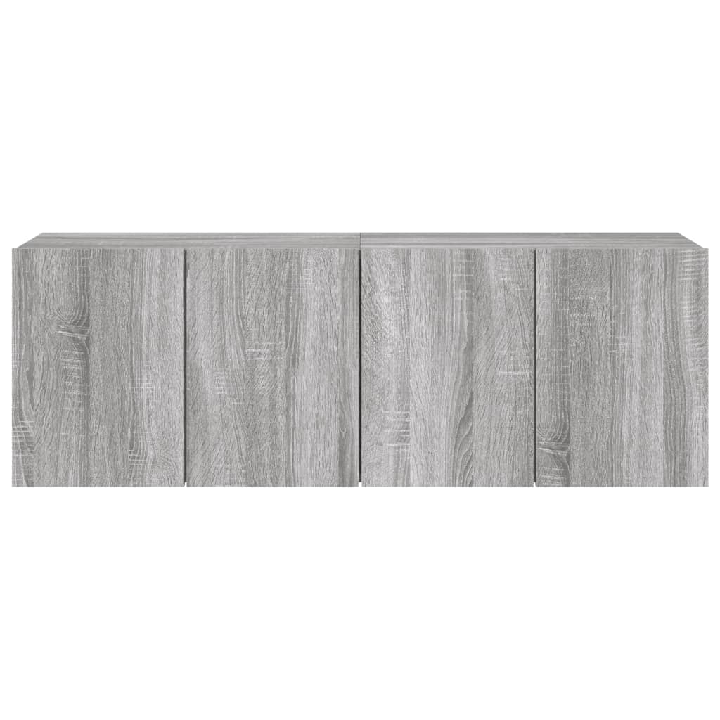 Tv-meubels 2 st wandgemonteerd 60x30x41 cm grijs sonoma eiken