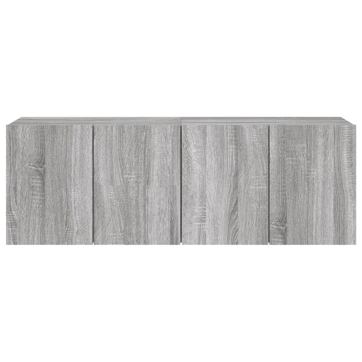 Tv-meubels 2 st wandgemonteerd 60x30x41 cm grijs sonoma eiken