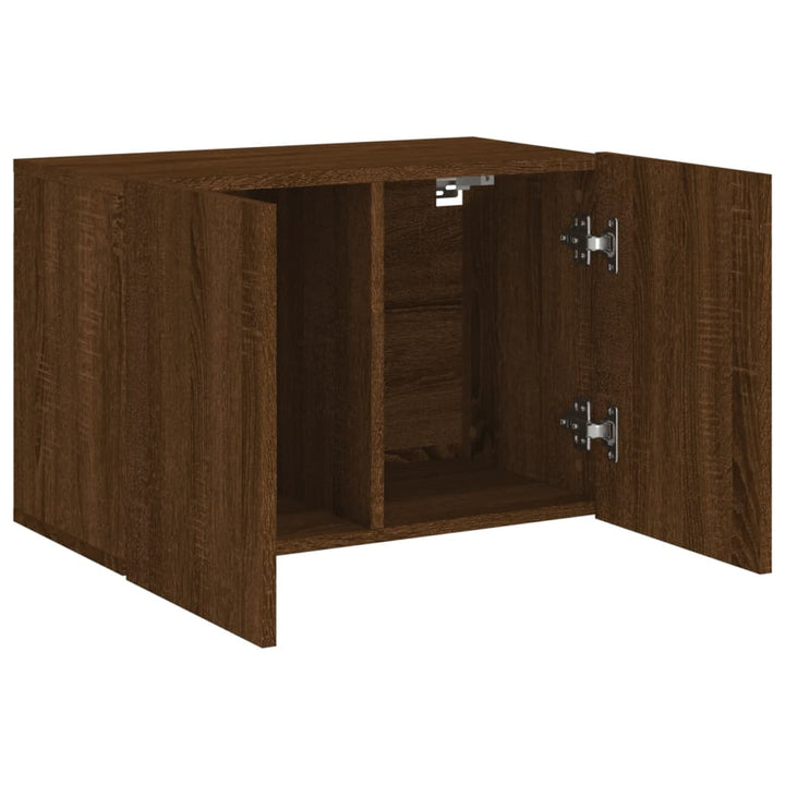 Tv-meubel wandgemonteerd 60x30x41 cm bruineikenkleurig