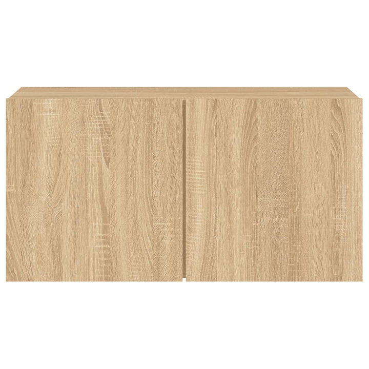 Tv-meubel wandgemonteerd 80x30x41 cm sonoma eikenkleurig