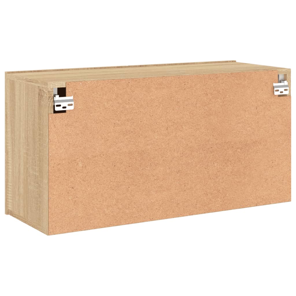 Tv-meubel wandgemonteerd 80x30x41 cm sonoma eikenkleurig