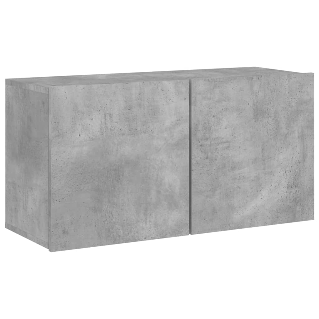 Tv-meubel wandgemonteerd 80x30x41 cm betongrijs