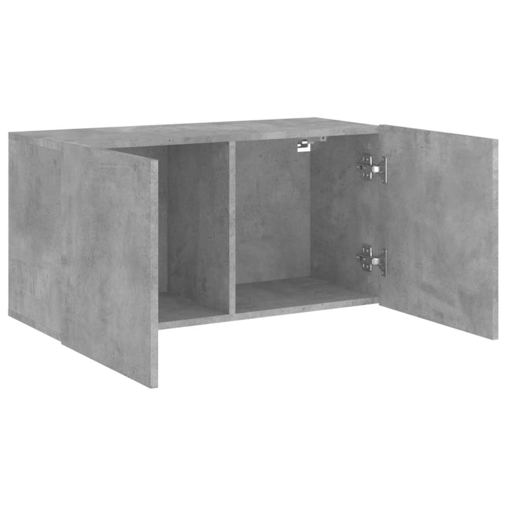 Tv-meubel wandgemonteerd 80x30x41 cm betongrijs